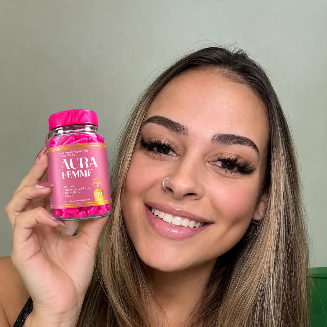 Selfie com suplemento Aura Femme (2)